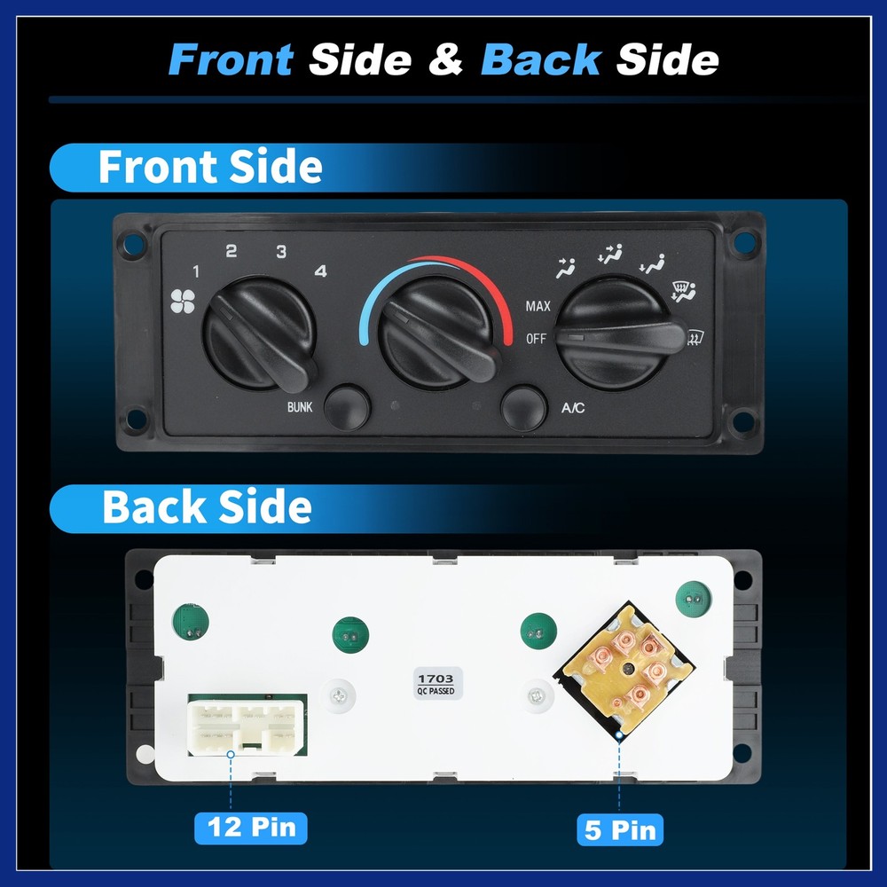 A/C Heater Climate Control Module Panel for International 9200 9400 9900
