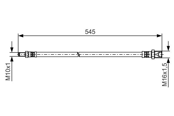 Brake Hose BOSCH 1987481507