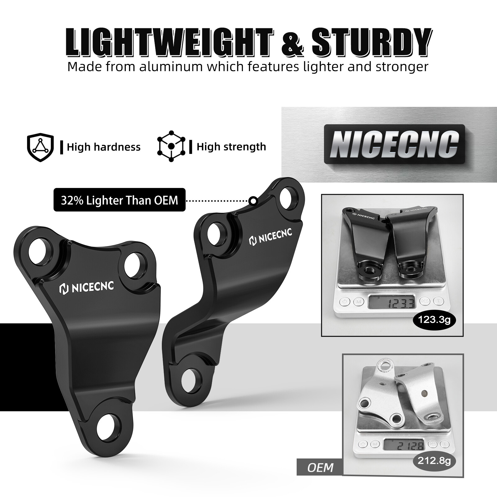 NICECNC Engine Mount Brackets #50353-HP1-600 For Honda TRX450R TRX450ER 2006+