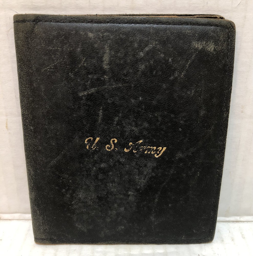 Rare World War II Leather U S ARMY PHOTO WALLET of Soldiers Wife & Newborn Baby