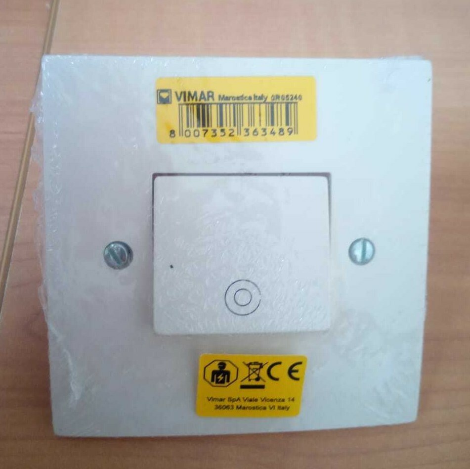 VIMAR MASCOT 06240 BUTTON 1P NO 10A 250V IVORY WHITE
