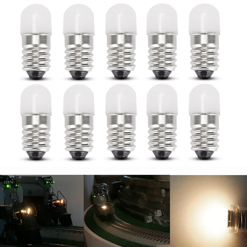 10 Pack Warm White 18v LED Bulbs Lights For Gilbert ERECTOR Sets