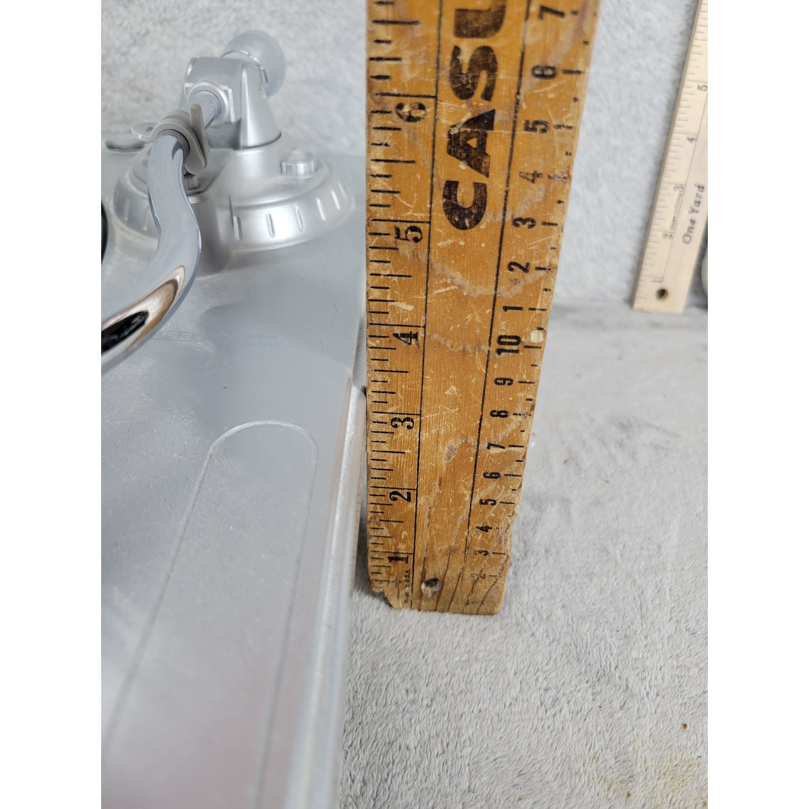 ION iTTUSB Silver USB Turntable Record Player 33 45 RPM Works No Top