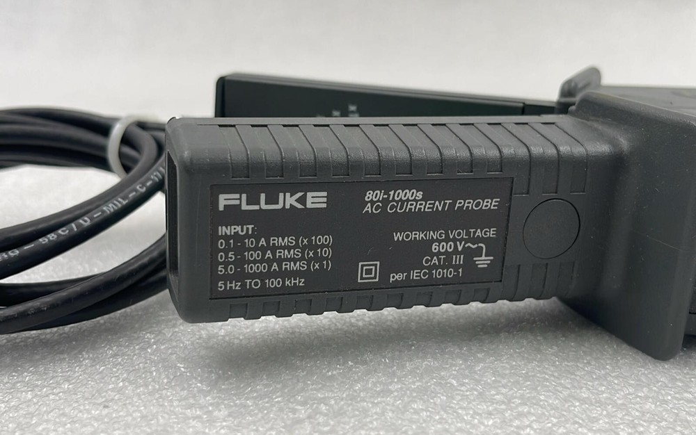 Fluke 80i-1000s AC Current Probe For Oscilloscopes