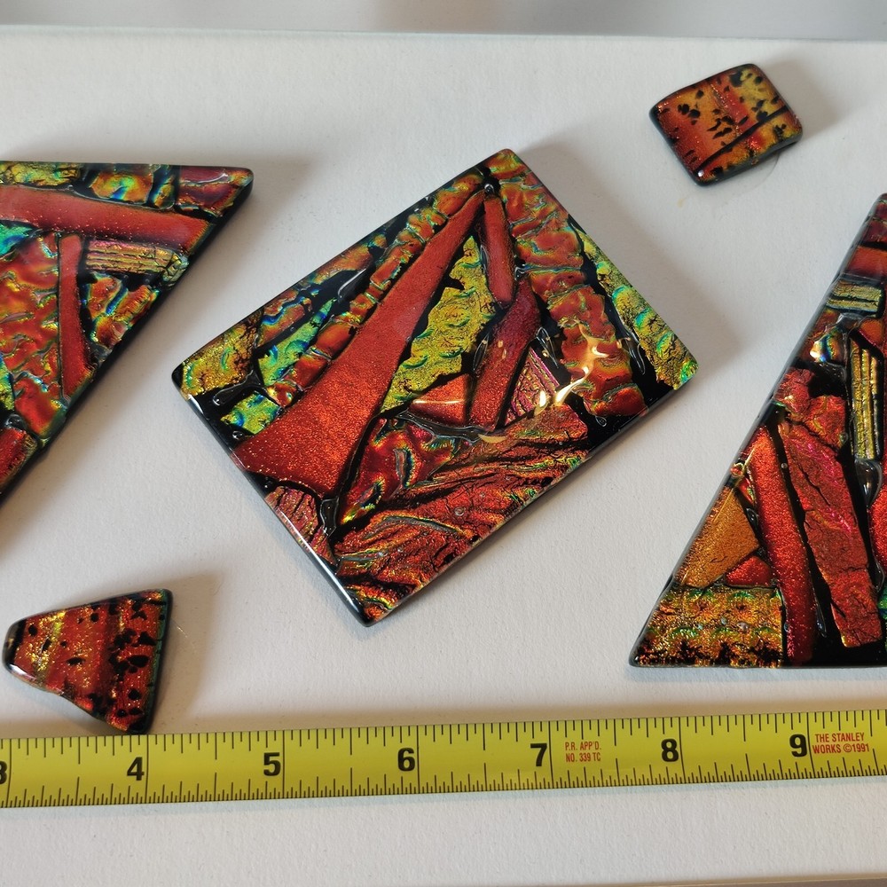 Multicolor Ammolite On Mat For Framing Wall Art