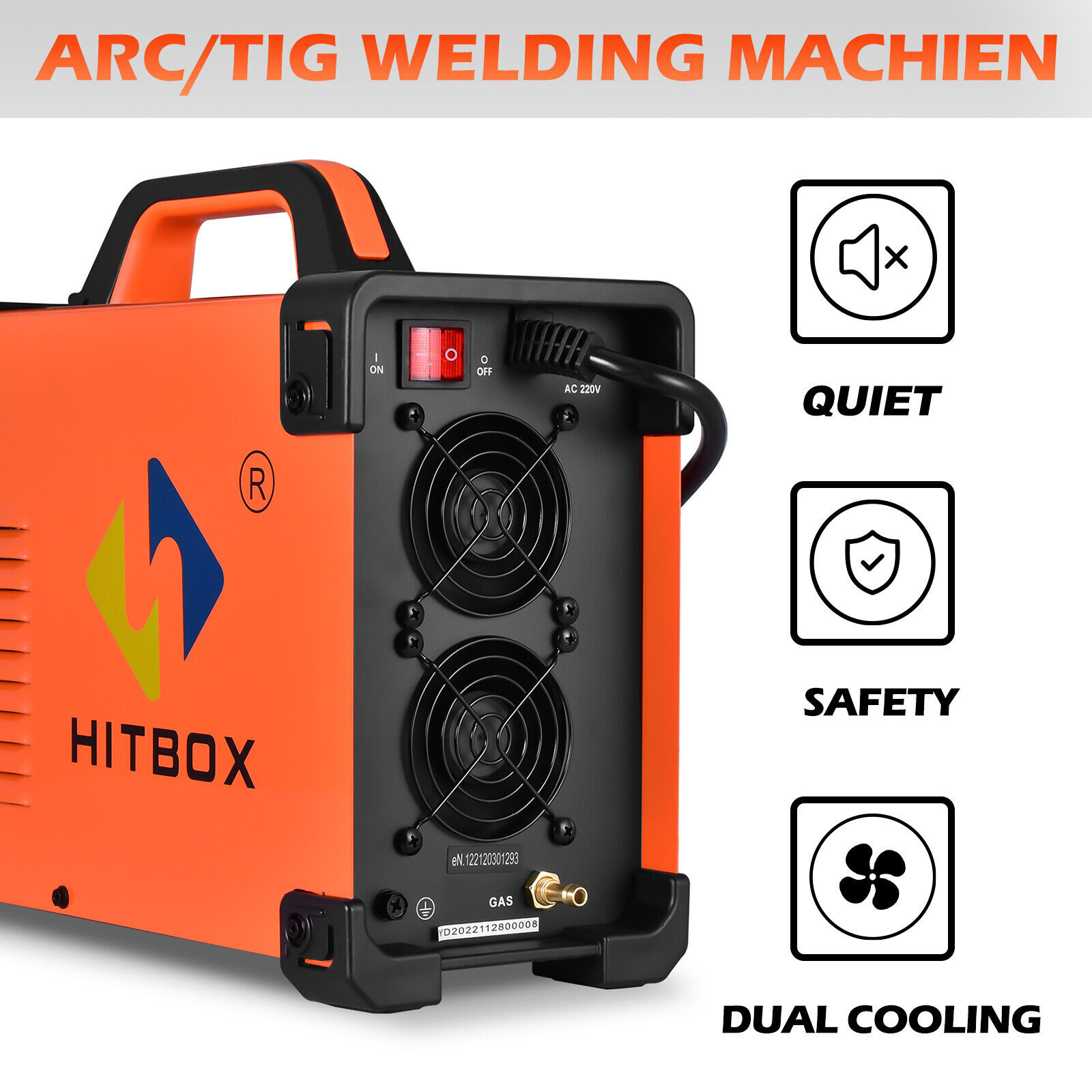 NEW HITBOX AC/DC Aluminum TIG Welder 200A Pulse Digital MMA TIG Welding Machine