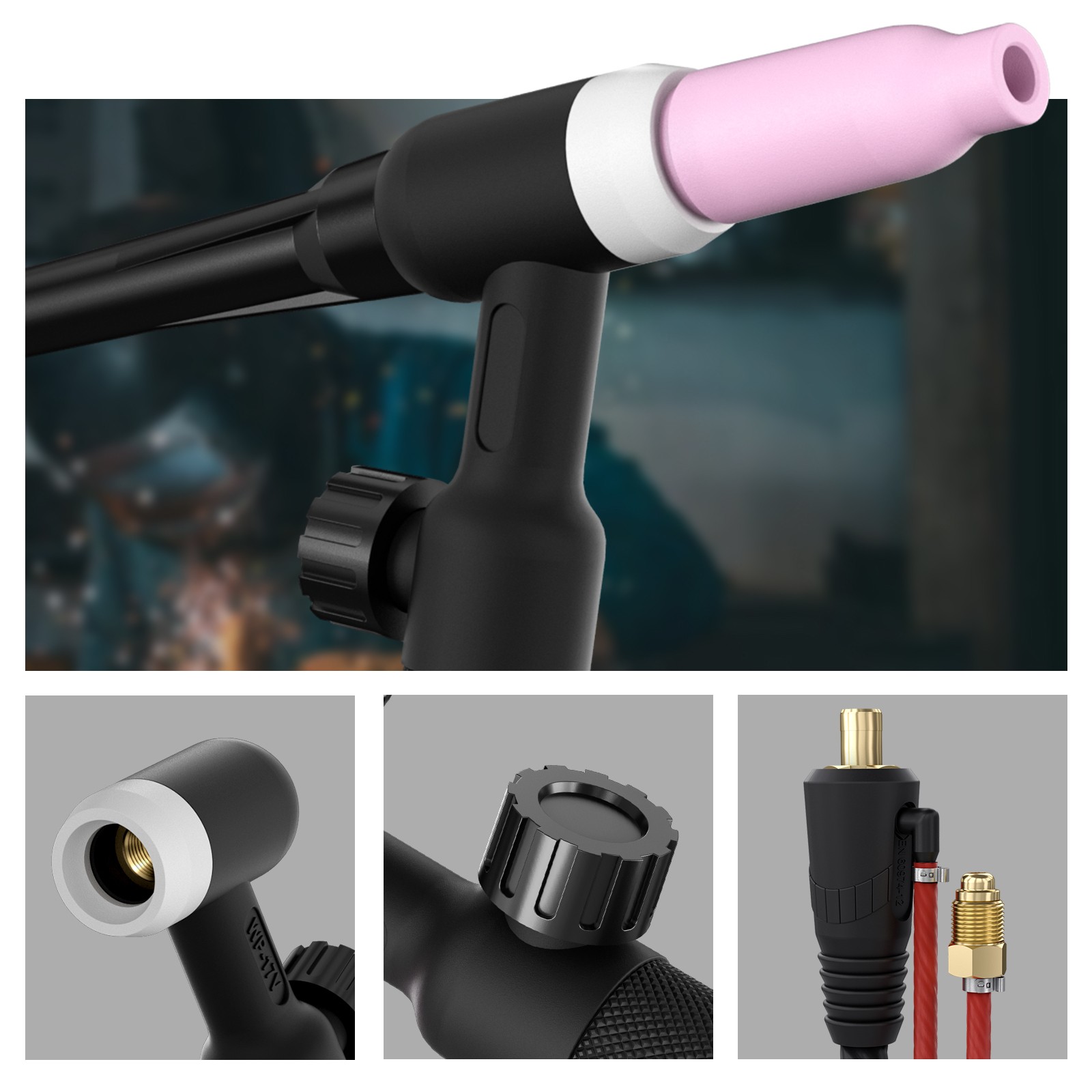 WP-17V-35 150-Amp Air Cooled Lift TIG Torch-12ft(4m) with 35-50 connector