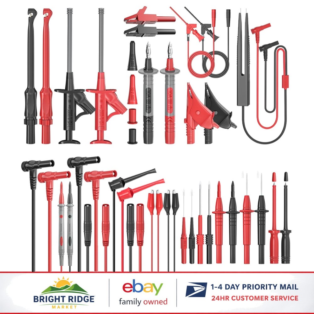 Electronics Testing Kit 33PCS with Multimeter Leads and Probing Accessories