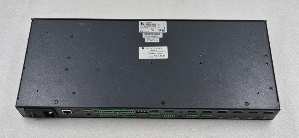 Kramer VS-62HA 6x2 HDMI / Audio Matrix Switcher Automatic UHD