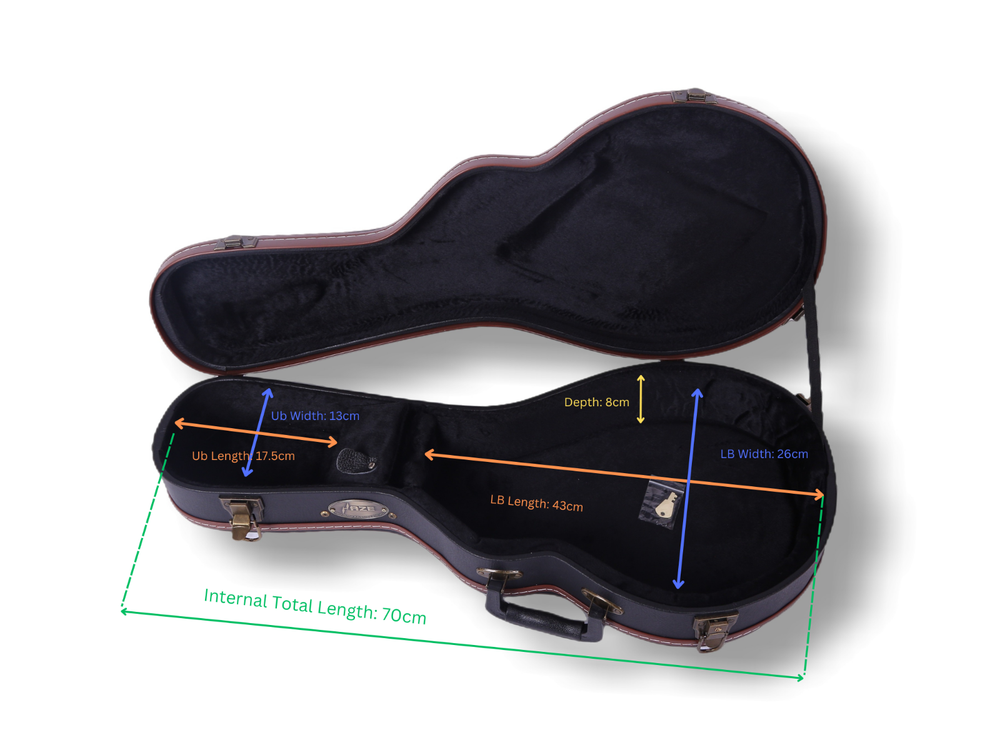Brand New Durable Hard Case For Mandolin Lockable with Key