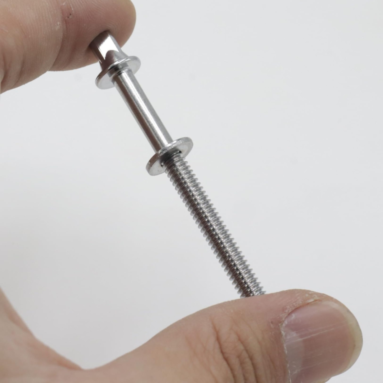 CashBeat 12-Pack Drum Tension Rods, M6X60 mm Stainless Steel M6 x60, Silver