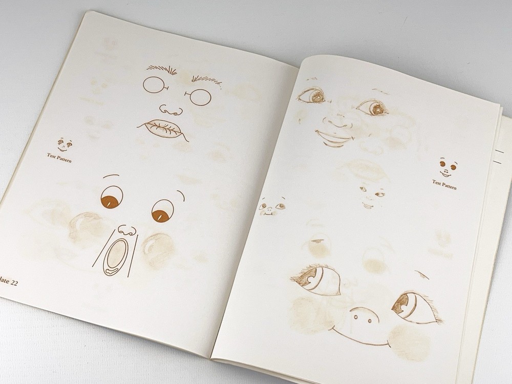 Vintage Transfer On Doll Faces Book 24+ Faces More