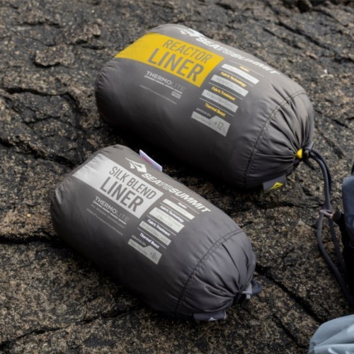 Sea To Summit Silk Blend Gray Mummy Sleeping Bag Liner Small/Compact/Short NEW!