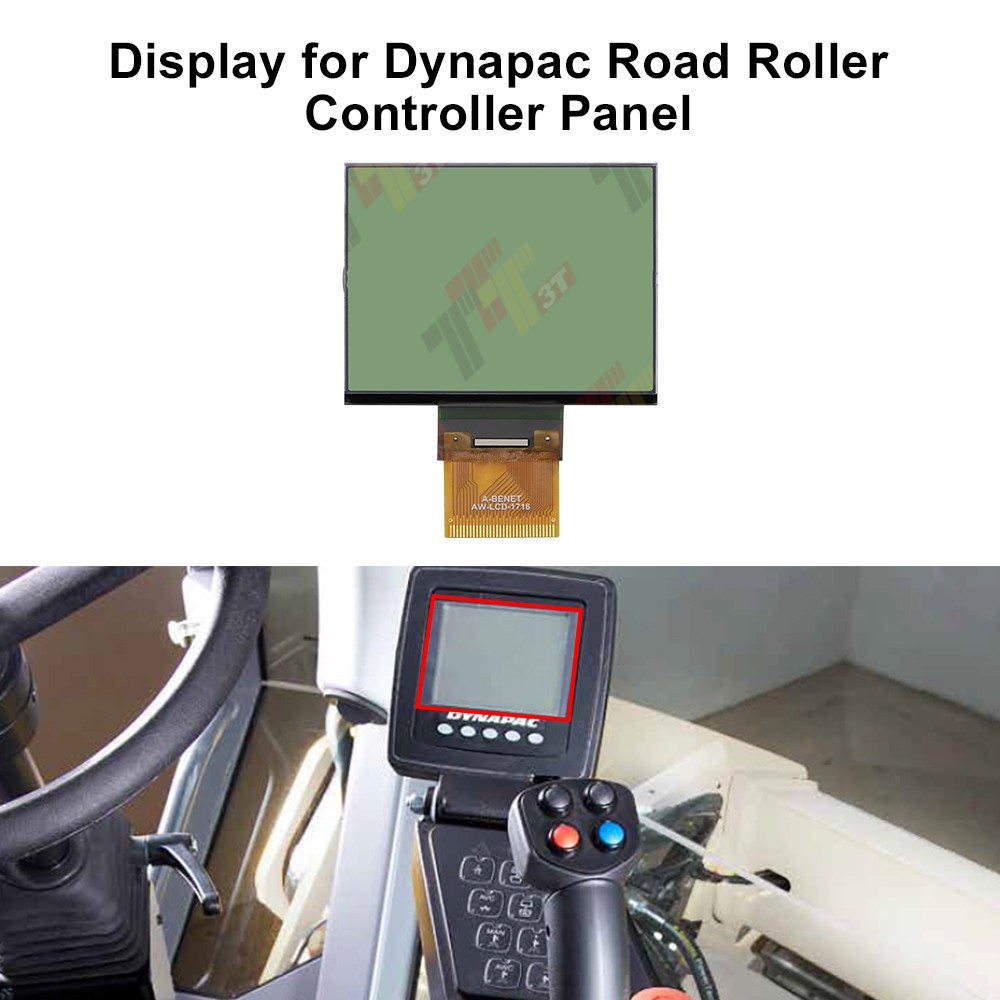 Display for Dynapac Road Roller Controller Panel