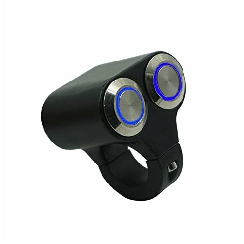 7/8" Motorcycle Handlebar Control Switch Dual Horn Button for Start Kill