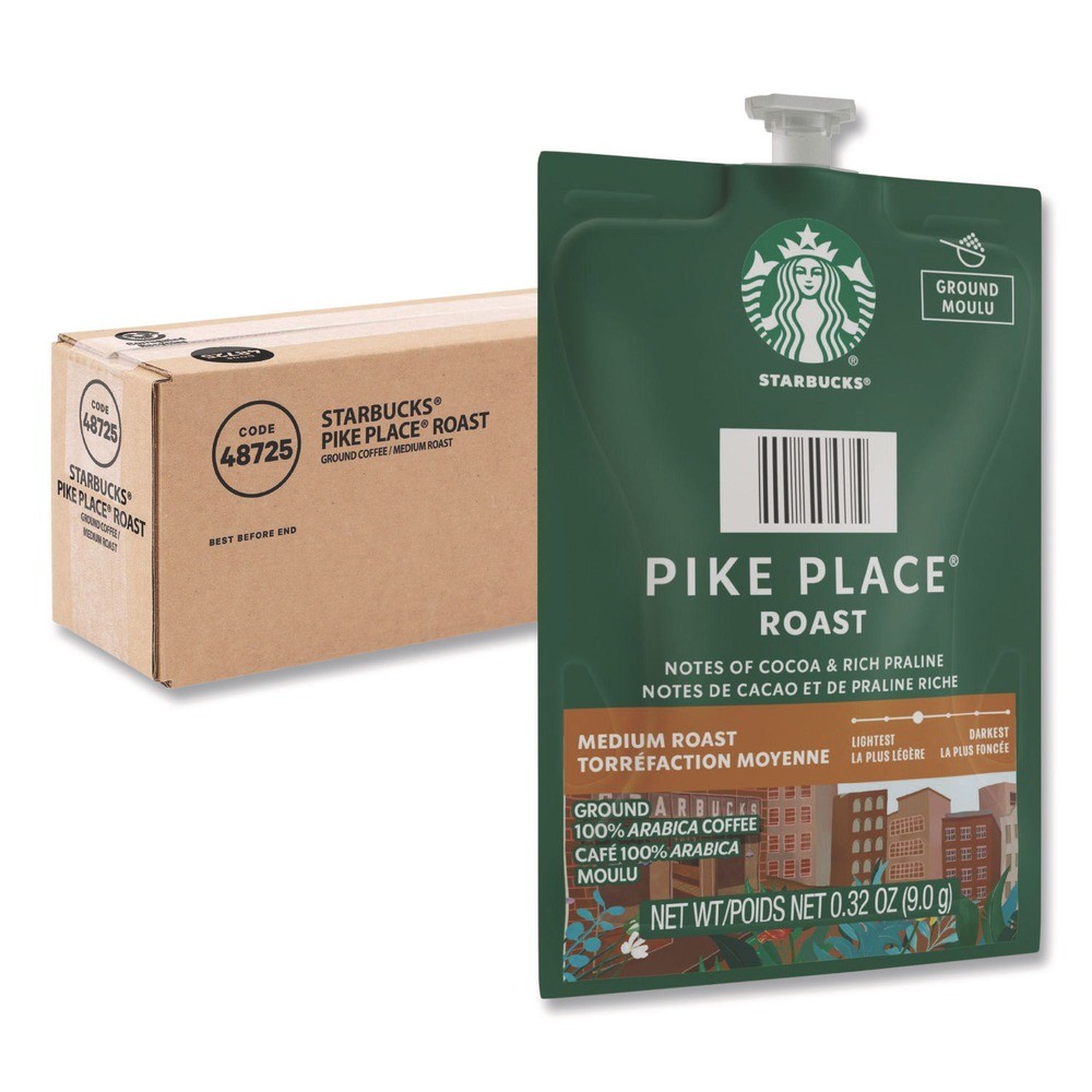 FLAVIA 48725 Starbucks Pike Place Roast Coffee Freshpack (38/CT) New