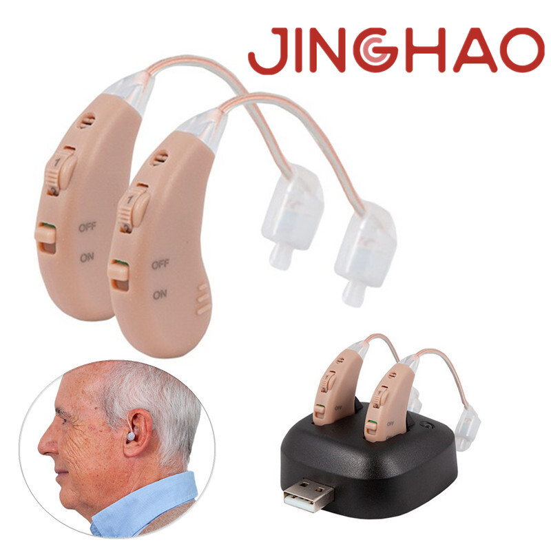 Rechargeable Hearing Aids With Noise Cancelling, Invisible In Ear With Case