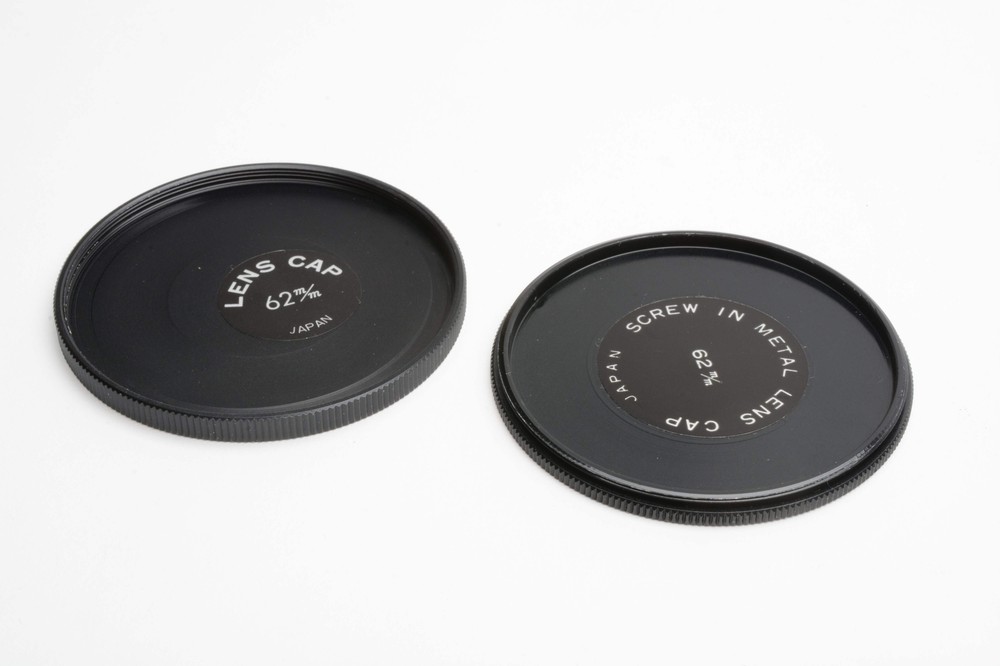 62mm metal filter stack stacker top and bottom pieces, clean