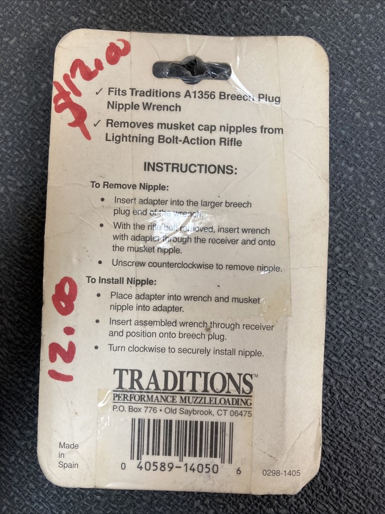 Traditions Performance Lightning Fire System Wrench Adapter A1405