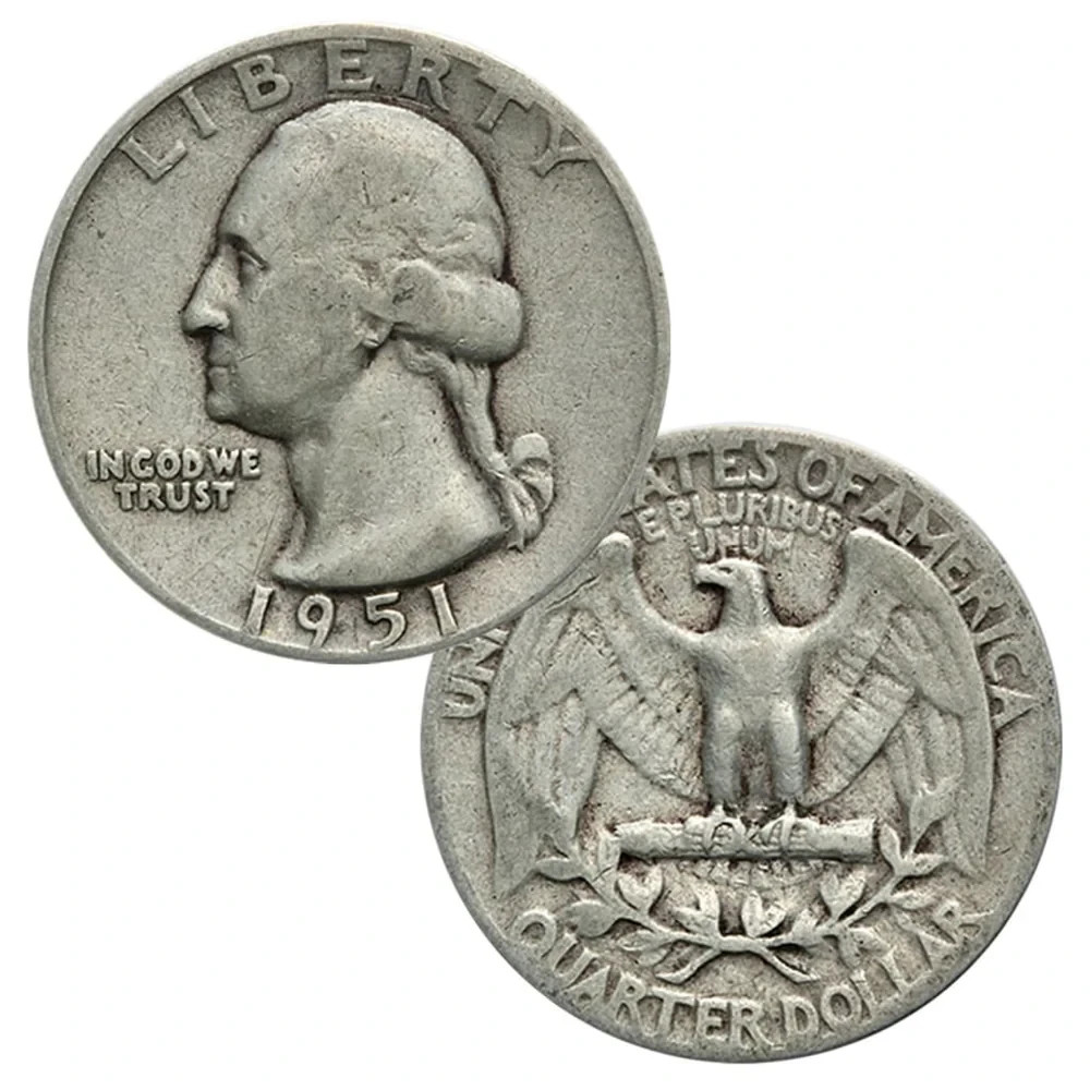 90% SILVER WASHINGTON QUARTERS MIXED DATES AND MINTS