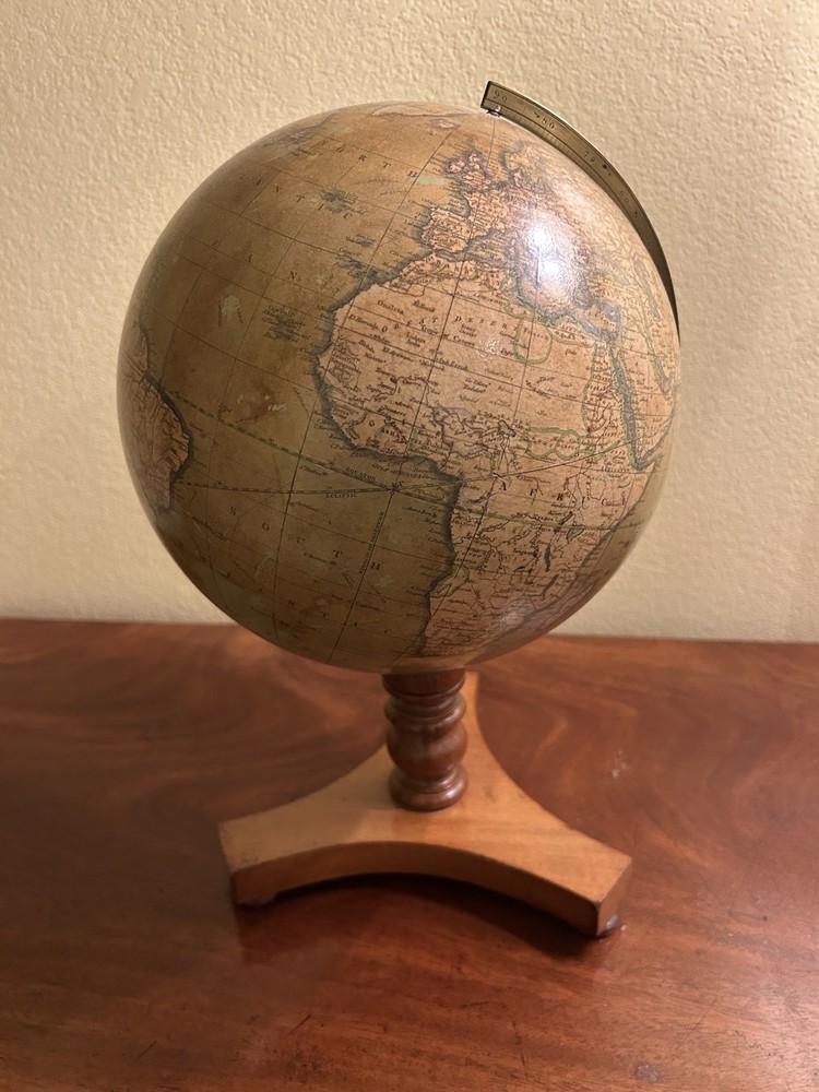 Antique Tabletop Terrestrial Globe on Stand
