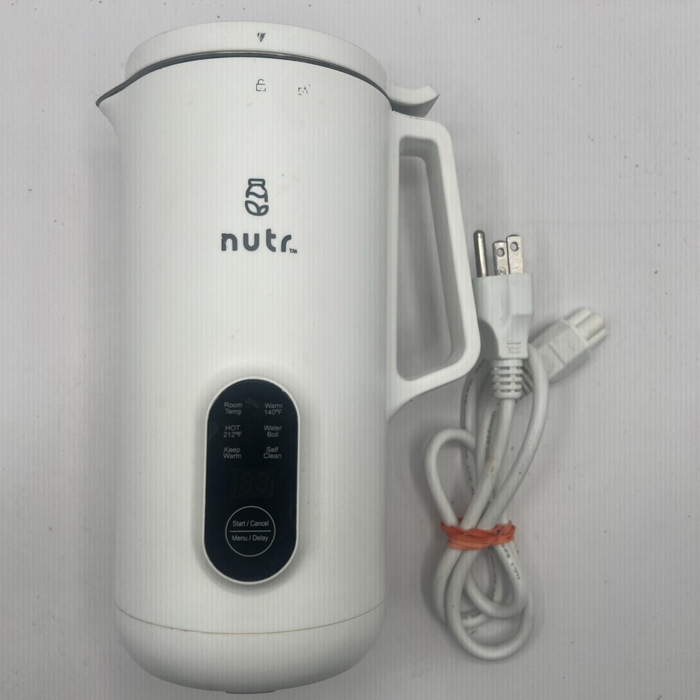NUTR N2W Single Serving Nut Milk Maker Machine Blender  White