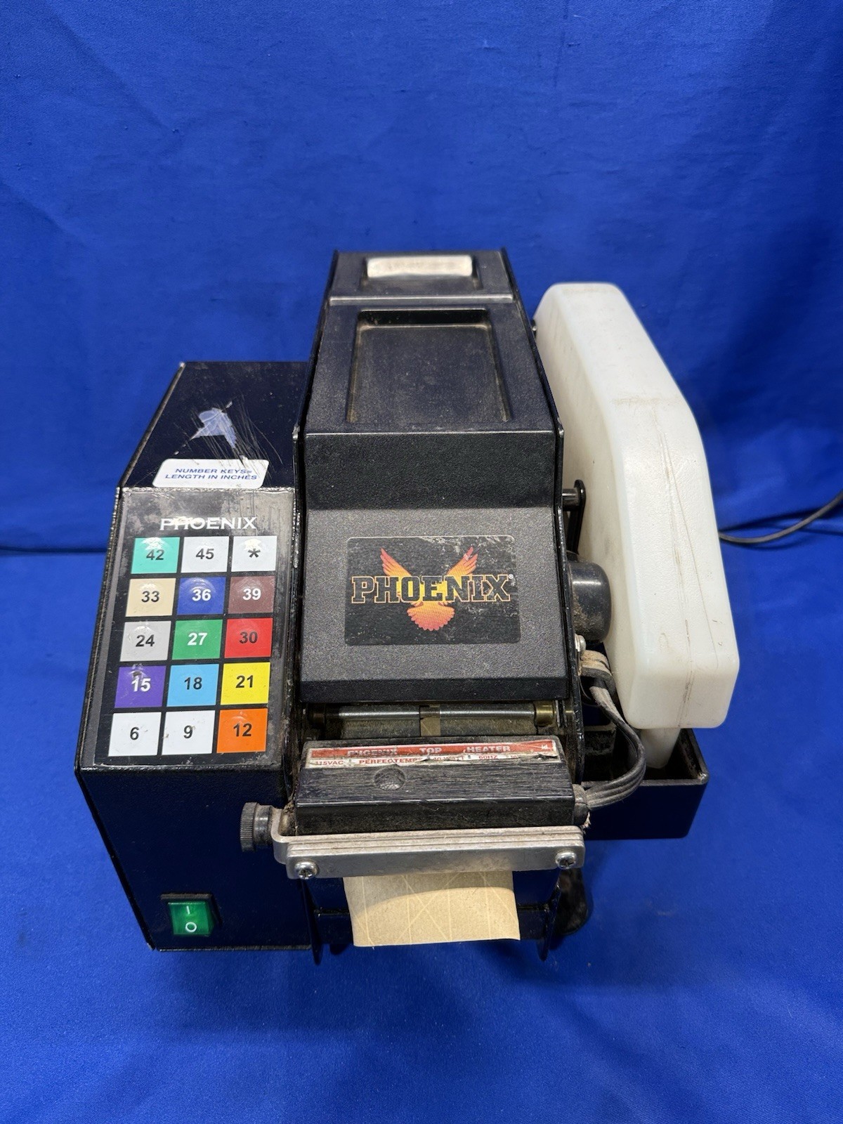 Phoenix E-1 Electronic Automatic Gummed Paper Tape Dispenser - Powers On - Read