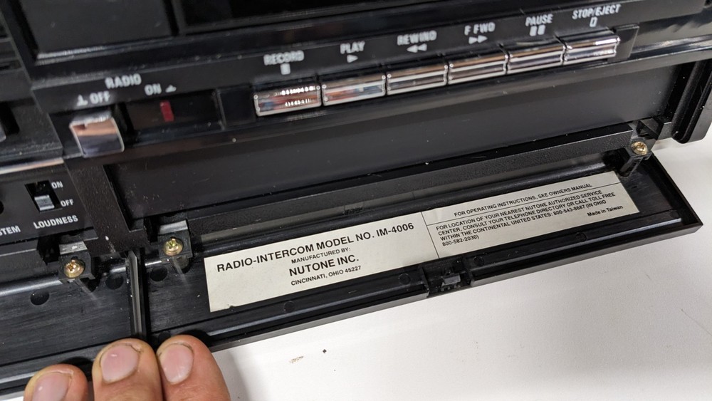 NuTone IMA-4006 Intercom Master Station Woodgrain IM4006 + Bracket - Untested