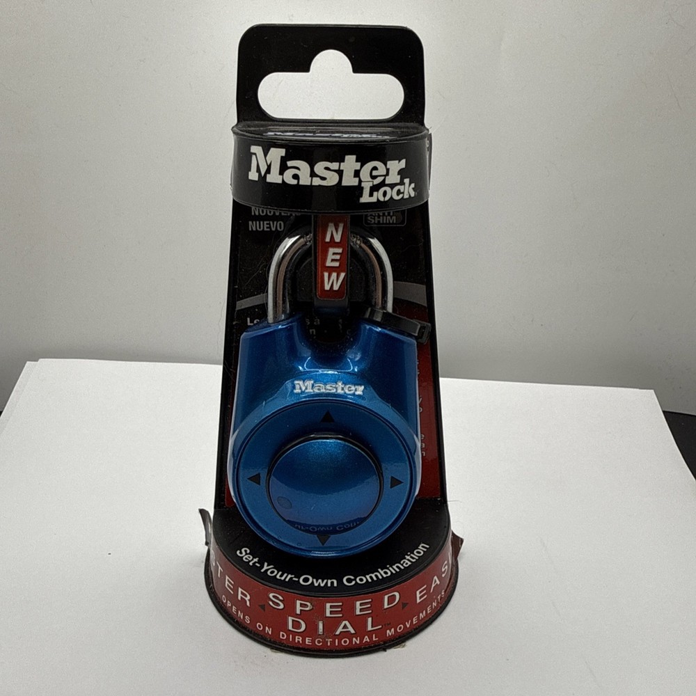 Master Lock Speed Dial Resettable Combination 1500iD Directional Movement BLUE