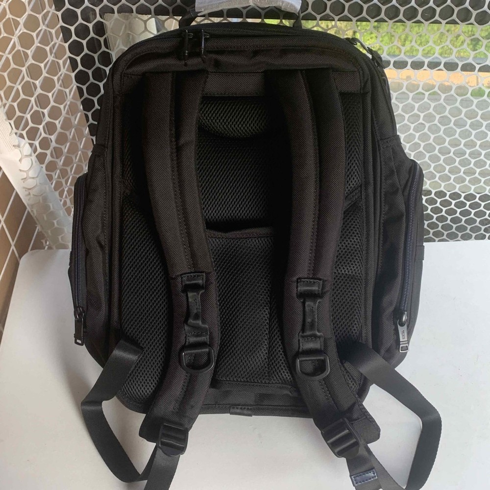 TUMI Backpack with Multi-Functional Pockets Black Used From Japan