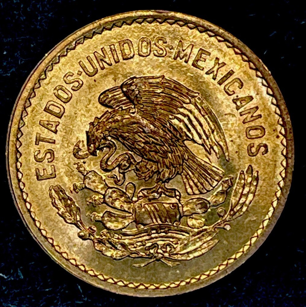 1944 Mexico 5 Centavos High Grade! Beautiful!