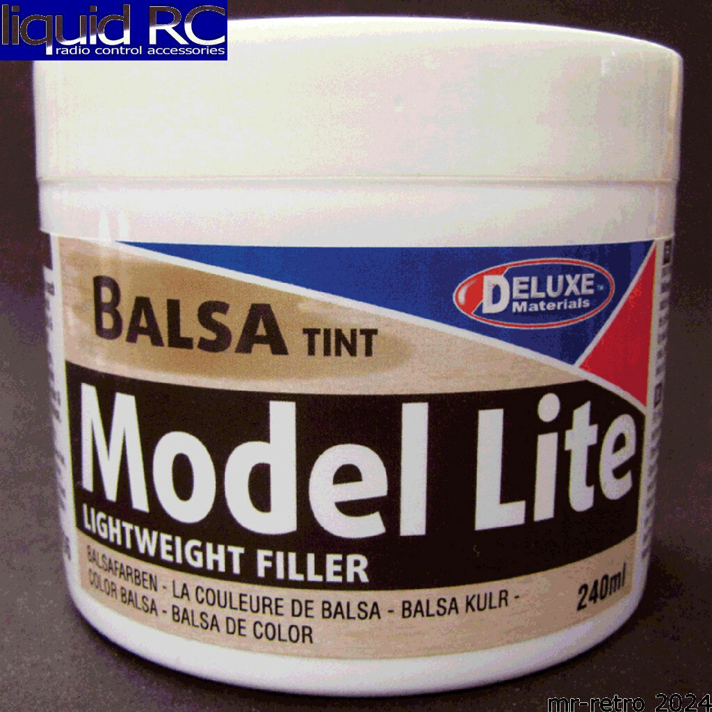 Deluxe Materials DLMBD6 Model Lite Balsa Filler Balsa Brown: 240cc
