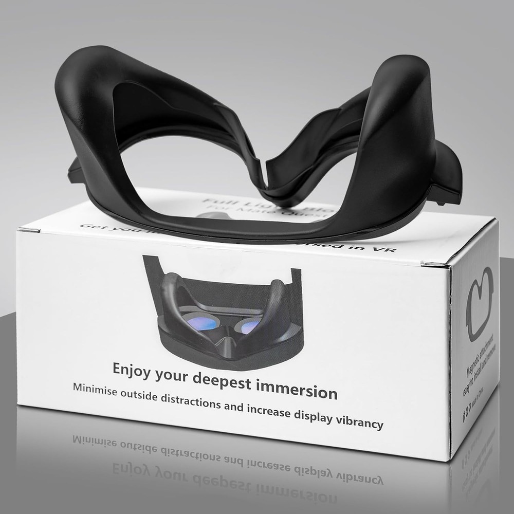 for Quest Pro Full Light Blocker,Silicone Facial Interface Magnetically attac...