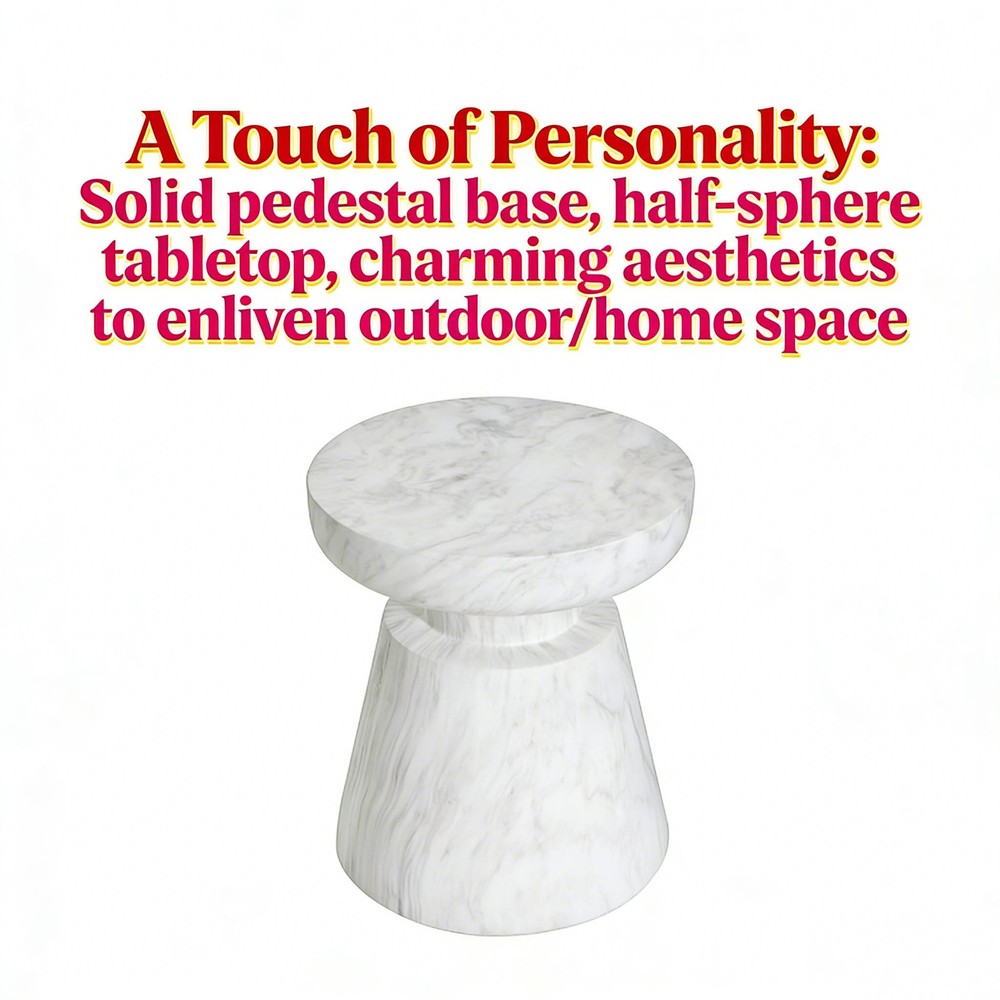 Outdoor Ponti Travertine Side Table