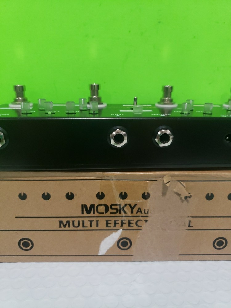 MOSKY Sol918 Guitar Multi Effect Pedal Reverb Delay FX Loop Overdrive Distortion