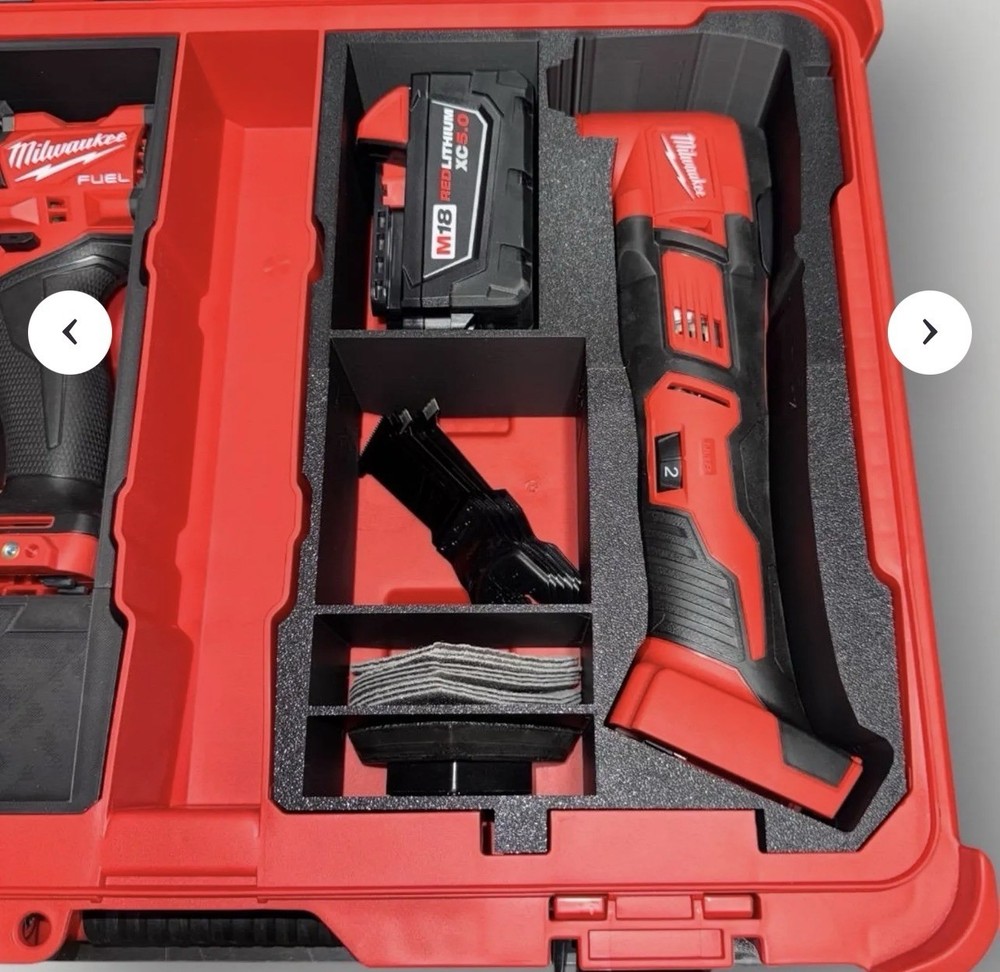 Milwaukee Packout Tool Organizer Red Stackable Foam Inserts Interior Tray