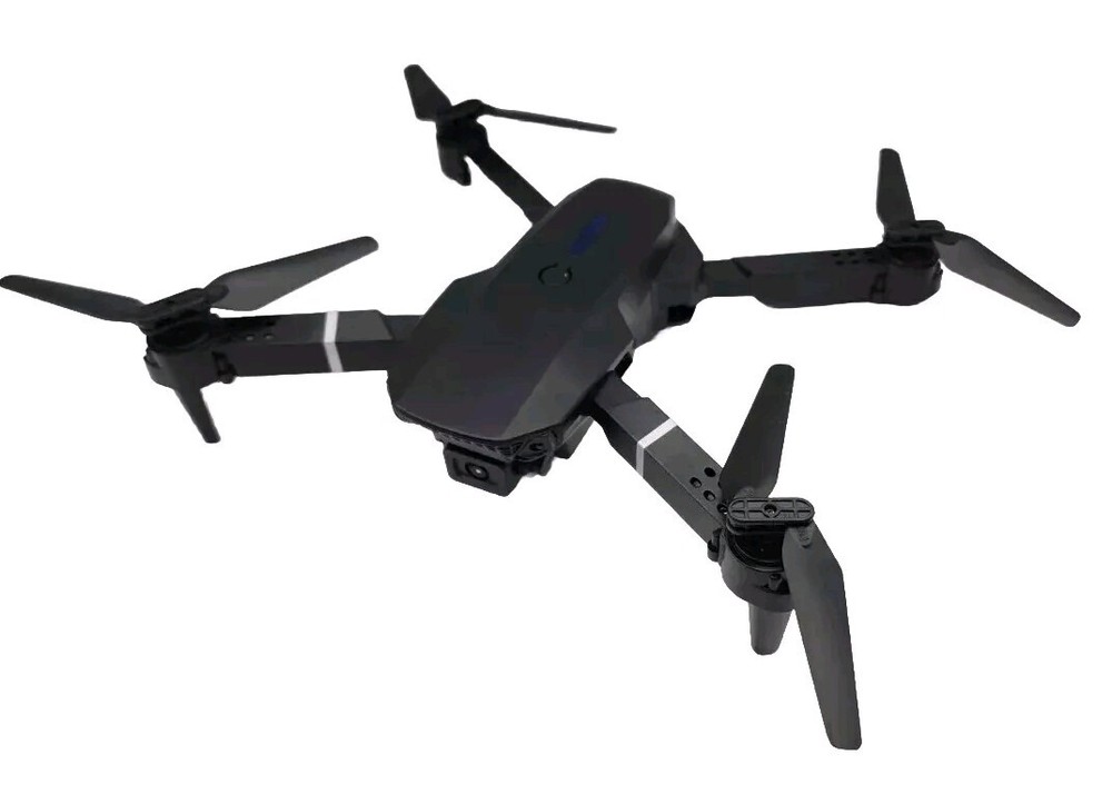 Black RC Drone With Foldable Quadcopter