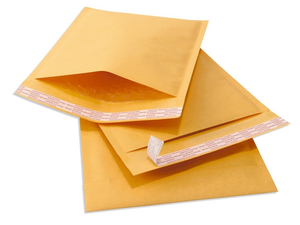 250. Kraft bubble mailer 6.5"x10"