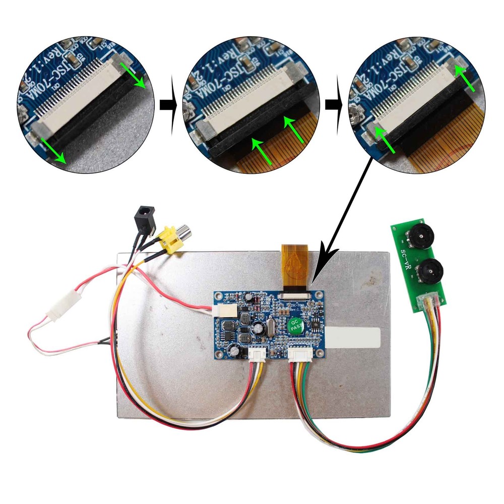 For 26Pin TTL interface LCD Screen CVBS input Controller Board