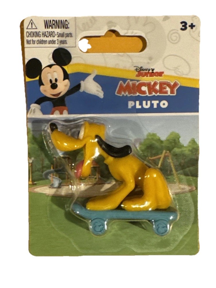 Pluto on Skateboard, 2" Mickey Junior Disney Mini Figure