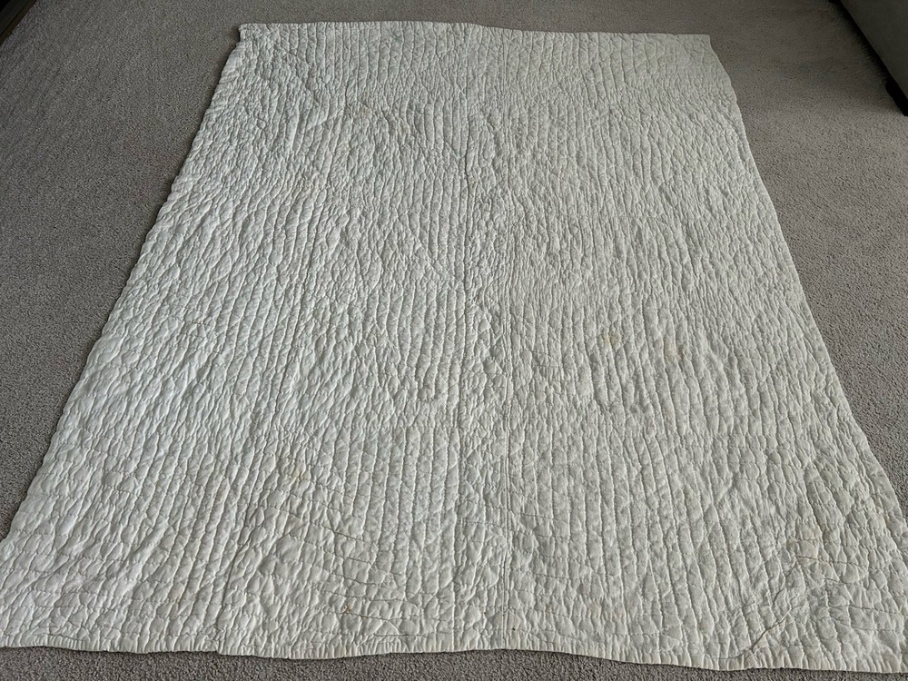 Vtg 1950’s Handmade Patchwork Quilt