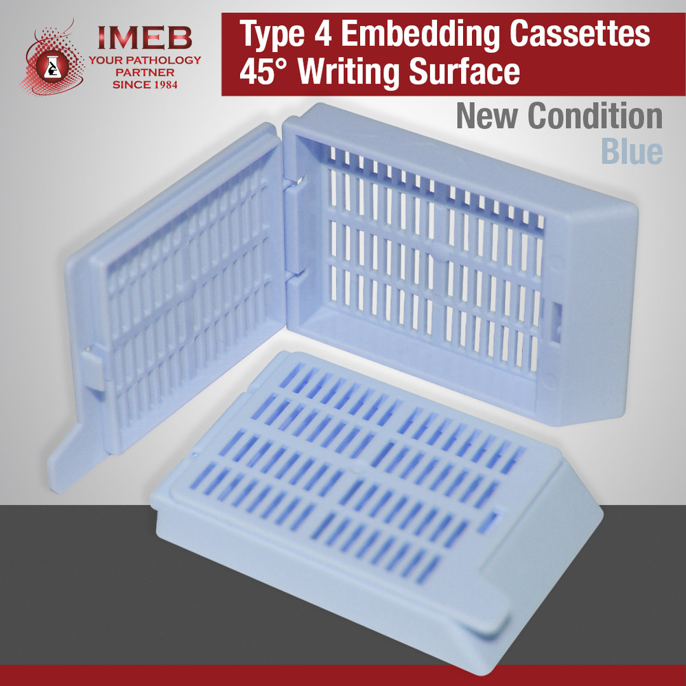 Embedding Cassettes, Type-4, BLUE, 1,000 Per Case Pack