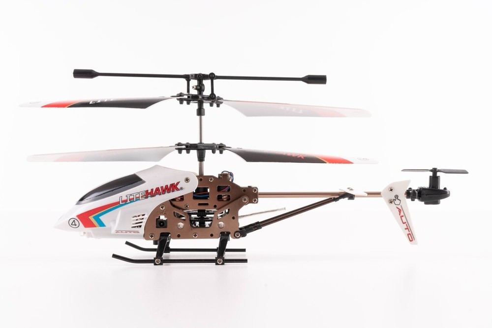 LiteHawk RC LH-4 Auto Hover & Landing Helicopter with Controllable LED Lights