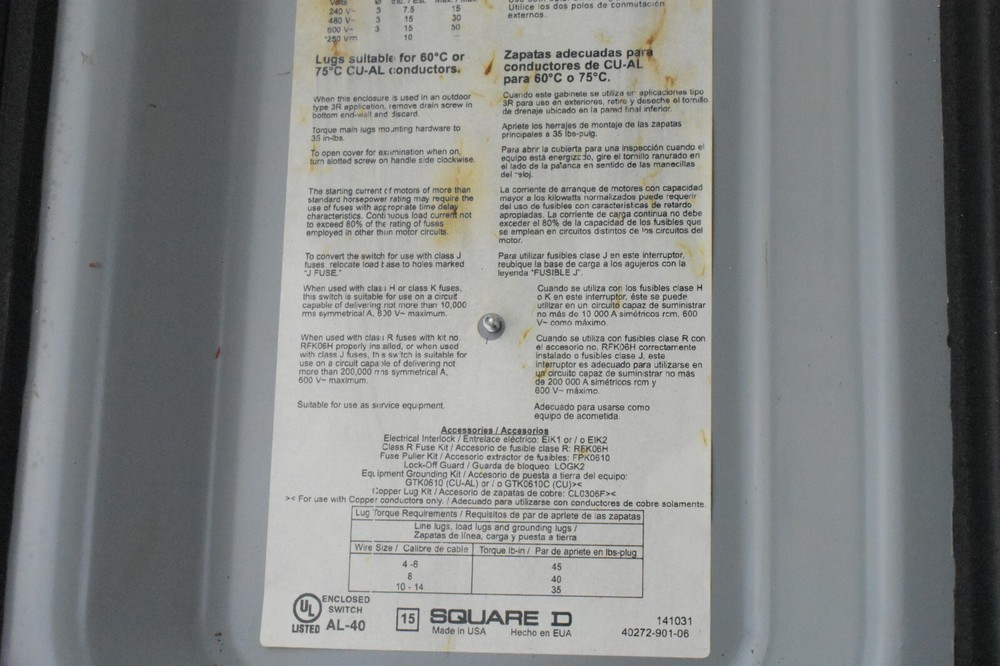 Square D H362AWC ST7