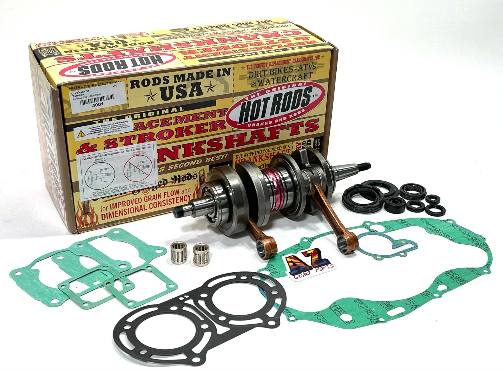 Banshee OEM Bore Athena Cylinders Wiseco Pistons Hot Rod Crank Motor Rebuild Kit