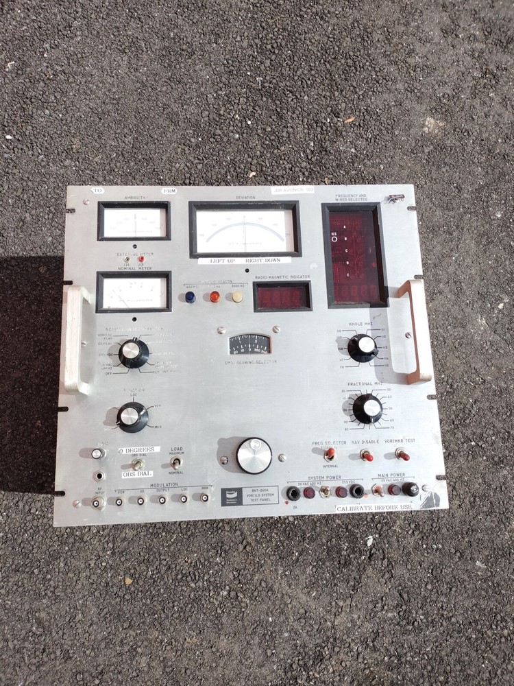 Bendix Avionics RNT-260A VOR ILS Sys Test Panel System 4000951-6001