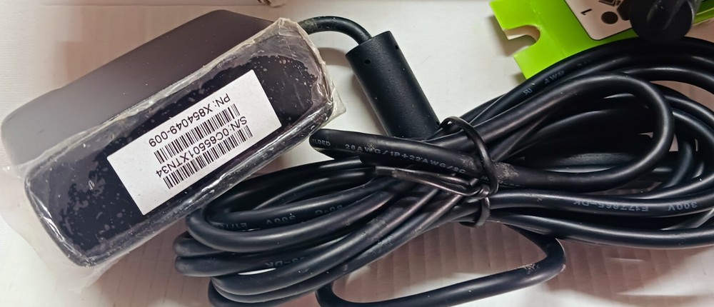 XBOX 360 KINECT SENSOR INCLUDES KINECT ADVENTURES VIDEO GAME OPENED SEE PICS