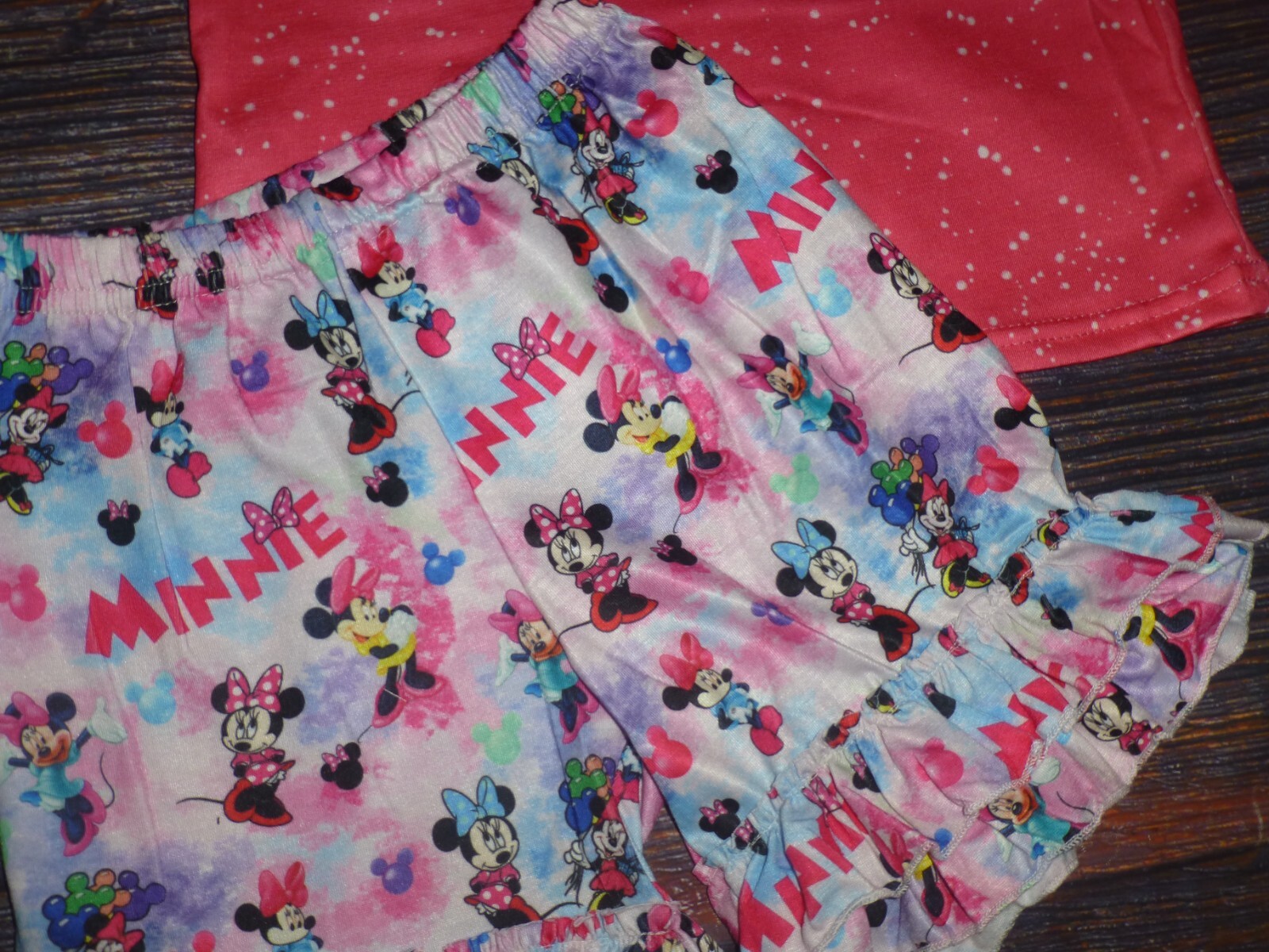 NEW Boutique Minnie Mouse Girls Shorts Outfit Set