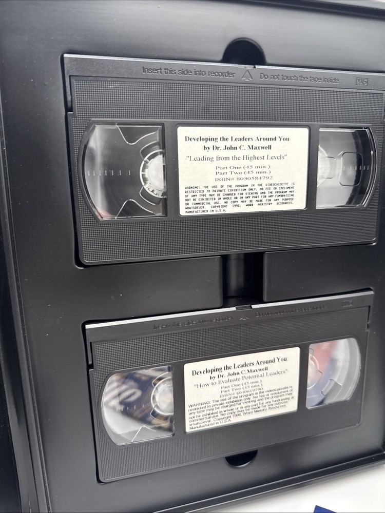 John Maxwell Leadership Training VHS & Audio Cassette Kit Complete Set