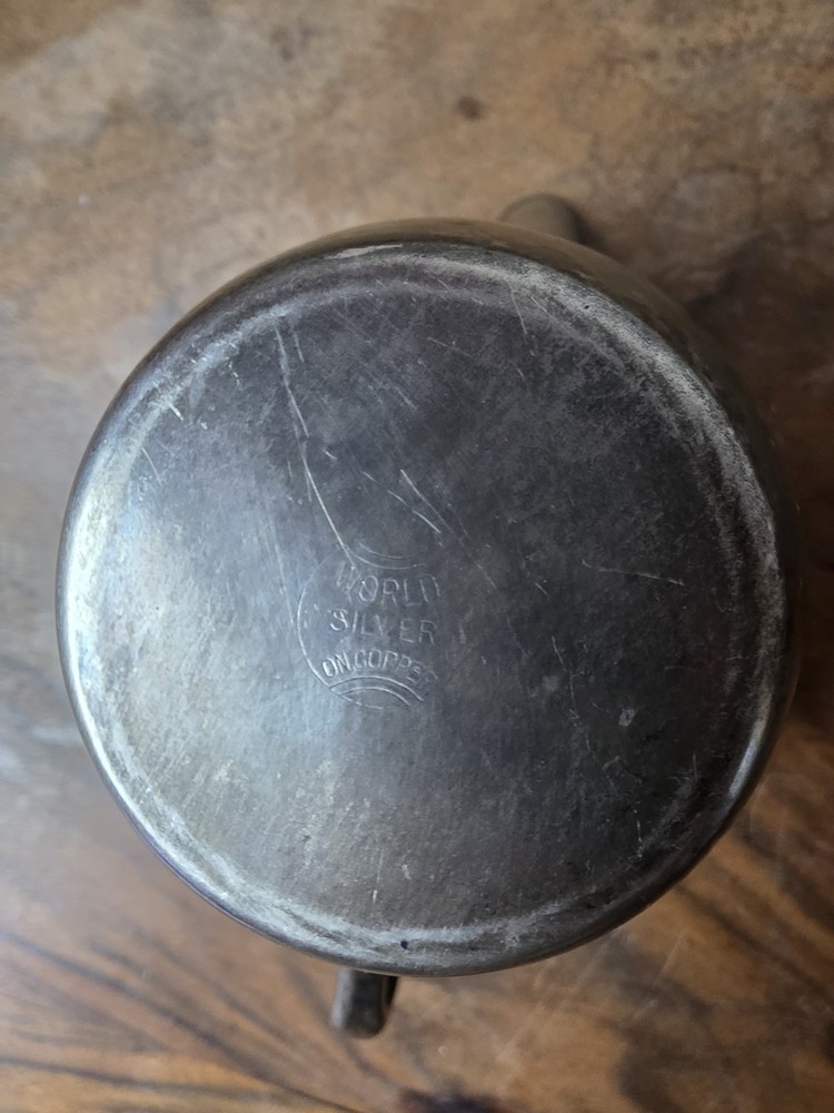 World Silver On Copper 3 Pc Set